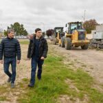Plan Galina: Torres supervisó el inicio de las obras para transformar la Pista Municipal de Atletismo de Trelew